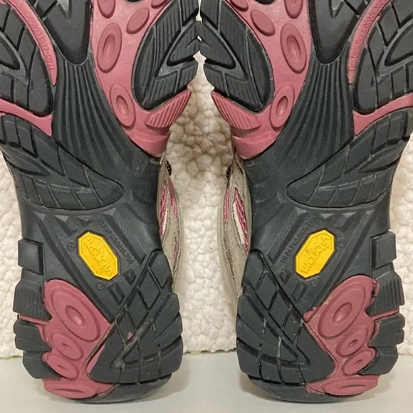 Merrell Womens Moab 2 Leather Upper Vibram Soles Low Hiking Trail Shoes SZ US 8 - Picture 10 of 13